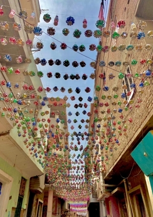 شوارع قرية «أتميدة» بالدقهلية «لوحة فنية» لاستقبال شهر رمضان المبارك «صور»