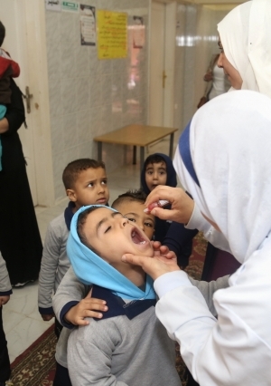 وزيرة الصحة تدشن الحملة القومية ضد شلل الأطفال بالاسمرات المقطم