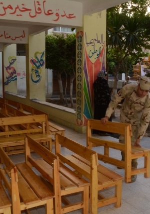 القوات المسلحة تشارك في رفع كفاءة مدارس ومنشأت تعليمية بالإسكندرية