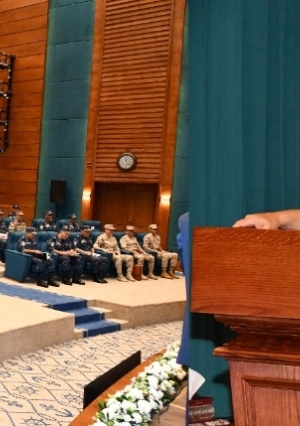 وزير الدفاع والانتاج الحربي يلتقى بمقاتلى القوات البحرية