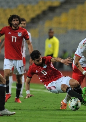 لقطات من مباراة مصر وتونس