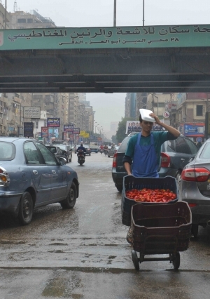هطول امطار في القاهرة