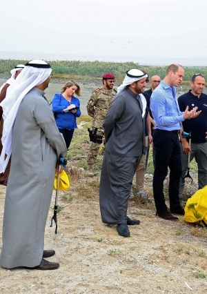 الأمير ويليام يزور محمية الجهراء في الكويت