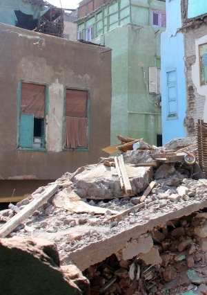 انهيار منزل بمنطقة بولاق أبوالعلا