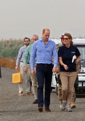 الأمير ويليام يزور محمية الجهراء في الكويت