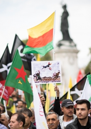 مظاهرة في فرنسا لدعم الأكراد