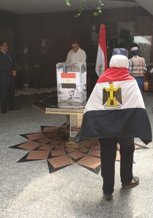 صورة من التصويت في سفارة الأمارات