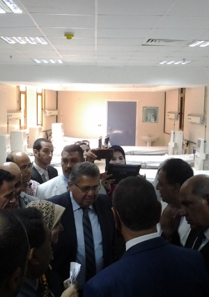 وزيرا الصحة والتعليم العالي يتفقدان مستشفى كفر الشيخ الجامعي