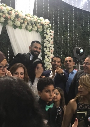حفل زفاف أحمد سعد وسمية الخشاب
