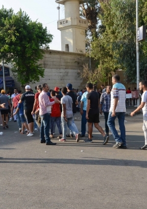 المران الأخير لـ«الأهلي» بحضور الجماهير قبل السفر إلى تونس - تصوير أسامة همام