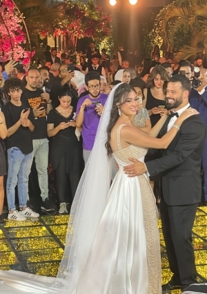 أول صور من حفل زفاف ميرنا نورالدين