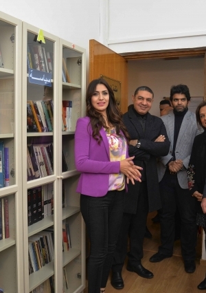 احتفال قناة "دي إم سي" بافتتاح مكتبة الراحل ماهر مصطفى
