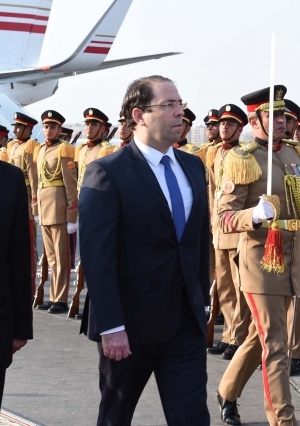 رئيس الوزراء يستقبل رئيس وزراء تونس