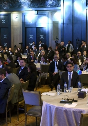 حضور الجلسة الافتتاحية للمؤتمر السنوى للمستثمرين بمنطقة الشرق الاوسط وشمال افريقيا