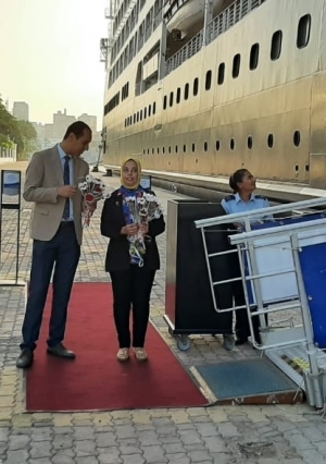 الهيئة العامة لميناء الأسكندرية تستقبل السفينة السياحية AZAMARA ONWARD