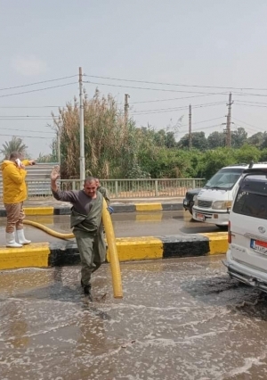 سقوط أمطار متوسطة على عدة مناطق في محافظة بني سويف
