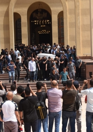 جنازة الفنان اشرف مصلحي من مسجد المشير طنطاوي