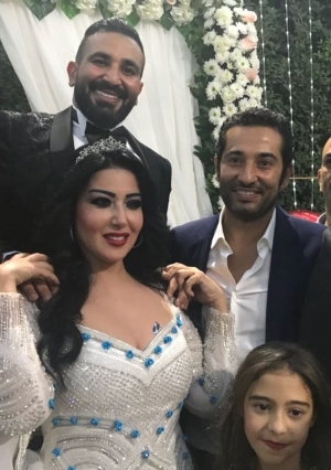 الوطن تنشر أول صور من زفاف الفنان أحمد سعد والفنانه سميه الخشاب