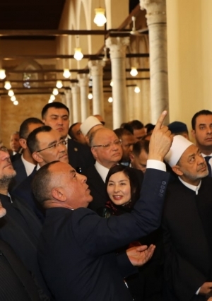 افتتاح مسجد الظاهر بيبرس ثالث أكبر مساجد مصر