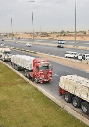 تضم 500 شاحنة.. انطلاق أكبر قافلة مساعدات للتحالف الوطني لدعم أهالي غزة