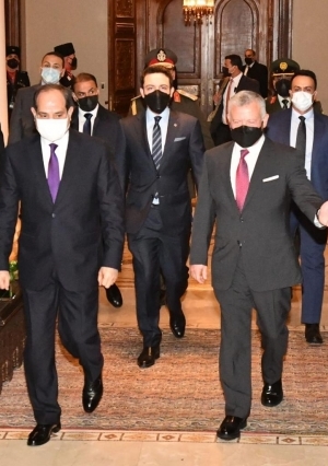 جانب من زيارة الرئيس عبدالفتاح السيسي للأردن