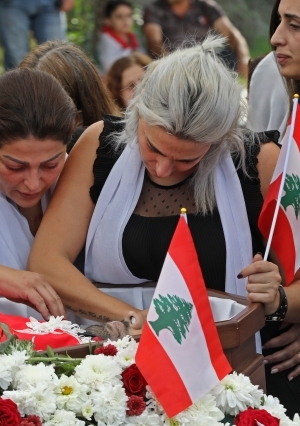 جنازة علاء أبوفخر أحد كوادر الحزب التقدمي الاشتراكي في لبنان