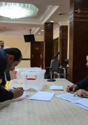 انتخابات حزب الدستور - تصوير: حسن عماد