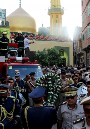 جنازة الشهيد أحمد المنيسي من مسقط راسه بقليب ابيار كفر الزيات