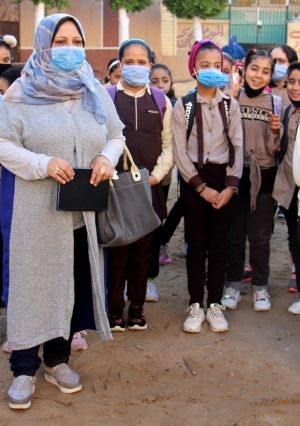أول يوم دراسي في مدارس الغربيه تصوير ماهر العطار
