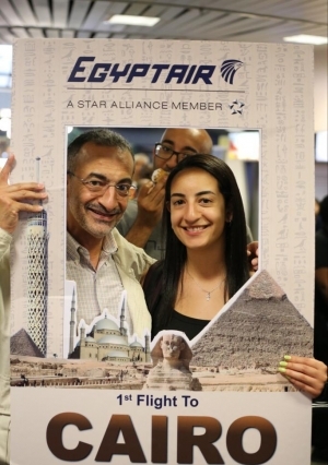 انطلاق أولى رحلات شركة مصر للطيران إلى ولاية نيوجيرسي بأمريكا