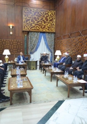الإمام الأكبر يستقبل الرئيس الموريتاني محمد ولد الغَزْواني بمشيخة الأزهر
