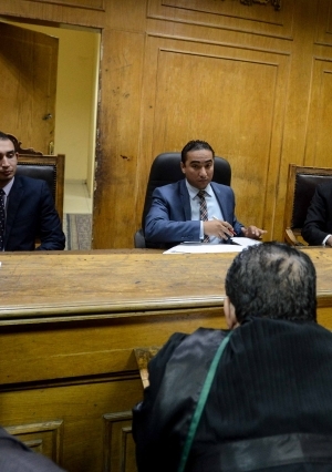 جلسة قضية الرشوة الجنسية بمجلس الدولة - تصوير محمود صبرى