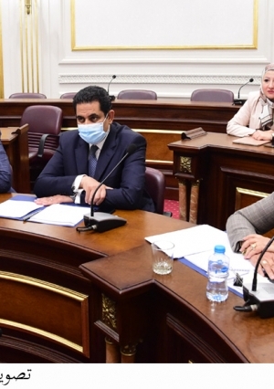 أجتماع لجنة الصحة بمجلس الشيوخ بحضور الدكتورة نيفين القباج وزيرة التضامن الاجتماعى