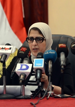 مؤتمر وزيرة الصحة للإعلان عن خطة الوزارة لتأمين المحتفلين بالعيد