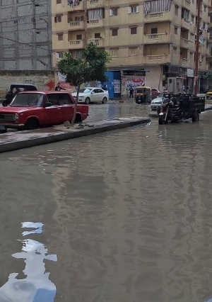 غرق شوارع الإسكندرية