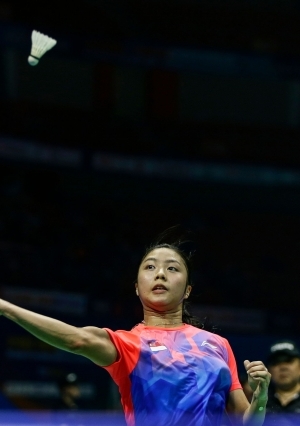 استمرار فعاليات بطولة تنس الريشة الآسيوية في الصين