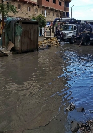 غرق شوارع الإسكندرية