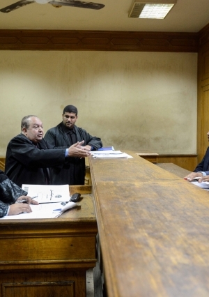 جلسة قضية الرشوة الجنسية بمجلس الدولة - تصوير محمود صبرى