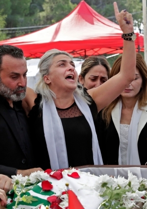 جنازة علاء أبوفخر أحد كوادر الحزب التقدمي الاشتراكي في لبنان