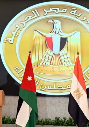 رئيسا وزراء مصر والأردن