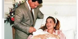 الملك عبد الله والملكة رانيا بولادة الأمير حسين