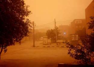 غلق الطريق الصحراوي الشرقي في بني سويف بسبب العاصفة الترابية