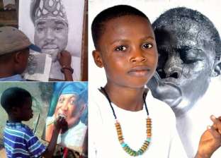 طفل نيجيري يلقب بدافنشي وينتسب لأكاديمية الفنون