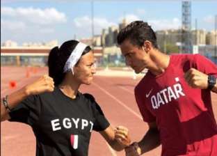 بالصور| بطلة ألعاب قوى مصرية "تسحق" شقيقها لاعب منتخب قطر