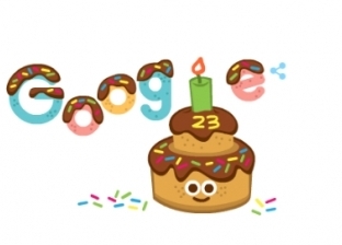 عيد ميلاد جوجل 23 Google.. «تورتة وشمعة وحلوى» طريقة احتفال جديدة