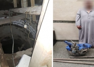 حفرة 5 أمتار.. ضبط شخص خلال تنقيبه عن الآثار أسفل منزله بمصر القديمة