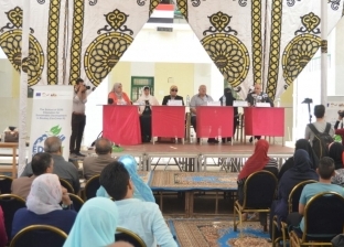 بالصور| "مكرم" تتابع افتتاح برنامج "مصر تستطيع" لمدرسة جمال عبدالناصر