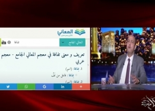 عمرو أديب يرد على انتقادات جمهوره من المعجم: "تفافة" لغة عربية فصحى