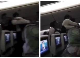 بالفيديو| مشاجرة على متن طائرة تابعة للخطوط الجوية الكويتية