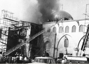 ذكرى حريق الأقصى.. النار تأكل 1500 متر مربع وتدمير زخارف ومبنى المسجد